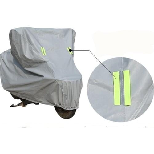 Motorcycle Cover MotorBike Hood Anti UV Waterproof Snow Dust Protective Scooter Under Bone Covering PEVA/190T Polyester Taffeta