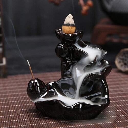 New Creative Backflow Oven Stick Incense Home Decor Burner Ceramic Censer Home Decoration Use in Home Decorate Table Decoration
