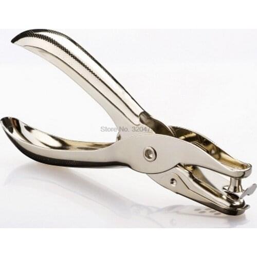 By dhl 200pcs sewing Metal Single Hole Puncher Hand Paper Punch Single Hole Scrapbooking Punches 8 Pages