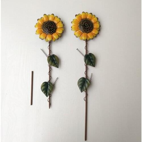 Sunflower Plug-in Outdoor American Garden Villa Plug-in Pole Sun Flower Land Plug-in Farmhouse Decoración Del Paisaje Del Jardín