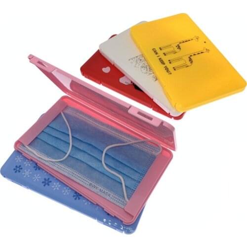 PP Face Mask Storage Box Mask Holder Portable Dust-Proof Moisture-Proof Childrens Student Mask Box Disposable Mask Storage Case