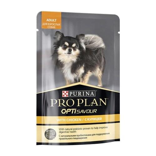 ProPLAN OPTISAVOUR Влажный корм для собак мелких и карликовых пород c курицей в соусе