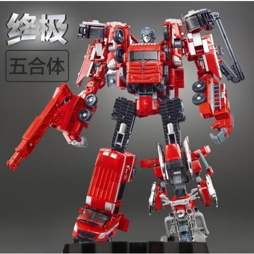 WEI JIANG Transformation Robots Deformation Boy toys fire and war alloy rescue crane motor drivers truck combiners autobots