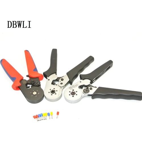 Hexagonal Crimper Plier HSC8 6-6 Self-adjusting Crimping Tools for 23 - 10 AWG Similar to 0.25 - 6 mm2 Cable End-sleeves Ferrule