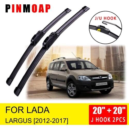 For Lada Largus 2012 2013 2014 2015 2016 2017 Front Wiper Blades Brushes Cutter Accessories U J Hook