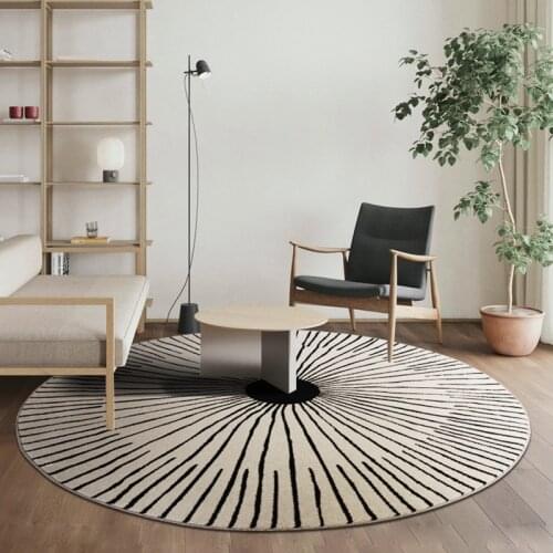 Modern round rug living room bedroom rug computer chair round floor pad sofa coffee table floor pad nordic childrens floor pad