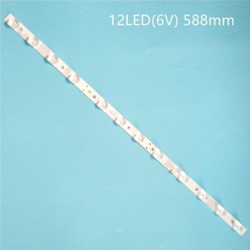 LED strip 12leds for TCL 32'' YV 32P6 32HR330M12A0 V3 4C-LB3212-HR01J LVW320NEAL 32P6H 6V