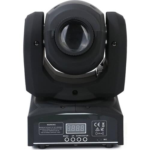 30W Spot Moving Head Light LED DMX512 Stage Lighting with 9/11 Channel 8 Gobos Effect for DJ Party Christmas Celebration Lights