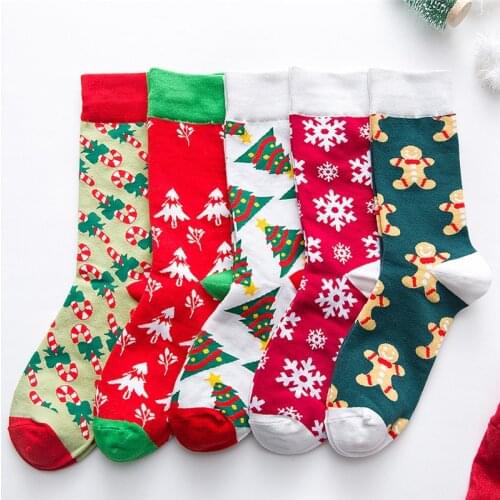 Warm Socks Snowflakes 3D Socks Autumn Winter Style Christmas Winter Socks For Man Female Happy Sock Calcetines Meias