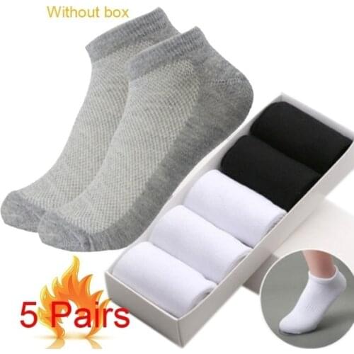 1/2/5 Pairs Men&women Unixse Funny Breathable Ankle Socks Low Cut Casual Sport Cotton Fiber Short Loafer Boat Socks Elastic