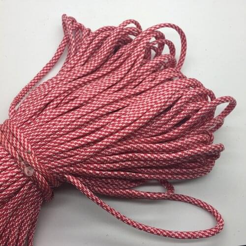 10yards/Lot Mix color Paracord Bracelets Rope 7 Strand Parachute Cord CAMPING HiKING Red+White
