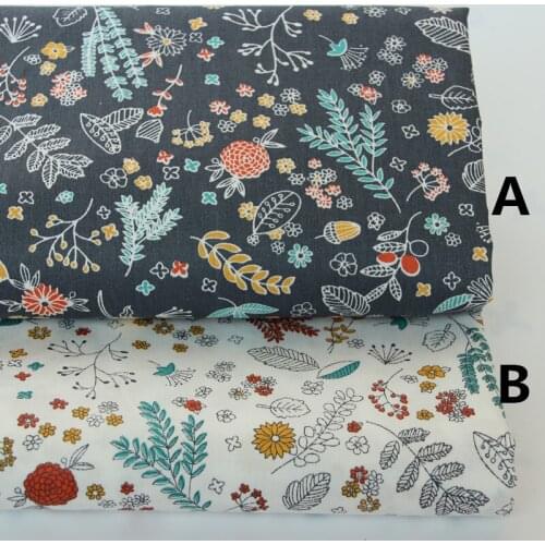 160CM*50CM vintage flower cotton fabric sewing baby cloth infant linens kids bedding fabric cushion patchwork fabric tissue