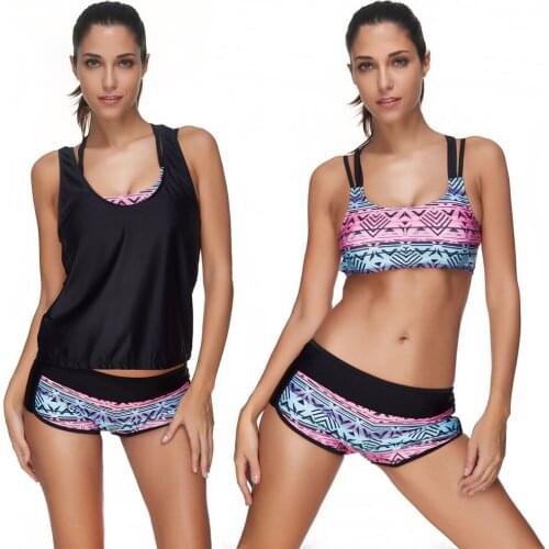 3pcs/set brazilian bikini swimsuit women new arrival summer women swimming suit plus size XXL mayo bikini sport swimwear C1044