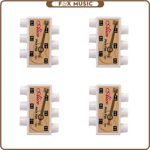 4PCS Guitar Pitch Pipe Tuner Acoustic Guitar String Tuning Plastic E-A-D-G-B-E Guitar Accessories Guitar Tool
