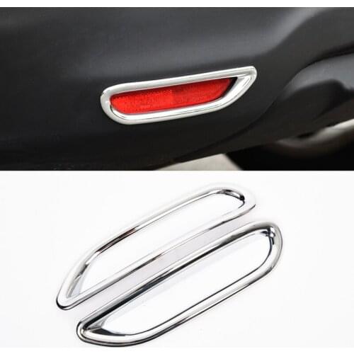 ABS Chrome For Nissan Qashqai J11 2nd 2015 2016 2017 Rear Fog Light Tail Bumper Brake Lights Cover trim Car Styling Accessories