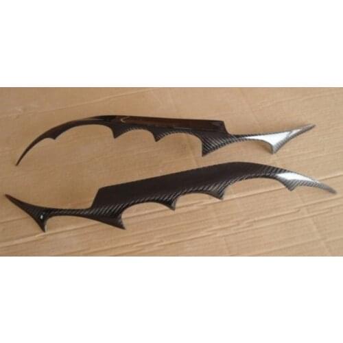 Carbon Fiber Headlight Eyebrows Eyelids Covers for 2003-2007 Mazda 6 M6 Atenza Type B