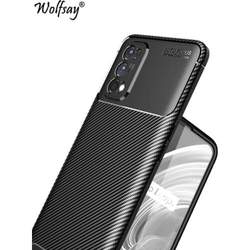For Oppo Realme 7 Pro Case Bumper Silicone Carbon Fiber Shockproof Back Cover For Oppo Realme 6 7 Pro Case For Oppo Realme 7 Pro