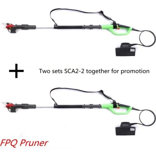 Two sets Telescopic scissors orchard garden electric pole pruner WSP-1.1 free shipping