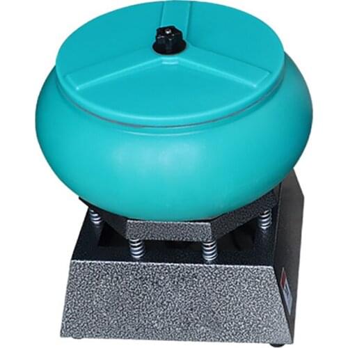 350W 17Inch Electric Vibrating Tumbler Vibratory Rock Tumbler Bowl Tumbling Polishing machine Pearl Metal Finishing Polisher