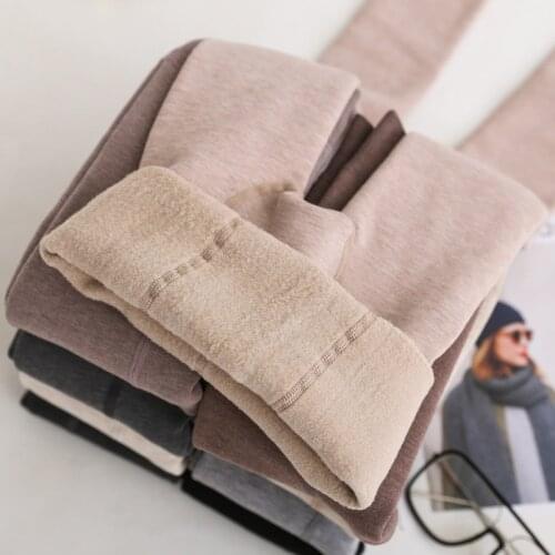 1200D Full Foot Warm Thick Cashmere Tights Winter Women Pantyhose High Waist Slim Footless Tights