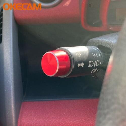 Aluminum Alloy Dial Lamp Switch Cover For Benz Smart Fortwo 451 2009-2014 Car Wiper Gear Cap Decorative Sticker Car Styling