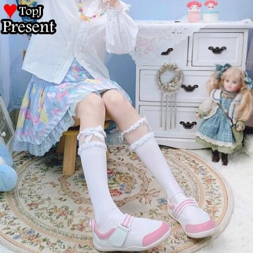Girl Princess Lolita Summer Lace Party Stockings Women Lace Tulle Socks Female Mesh Stockings Sweet Sock Dress Calcetines
