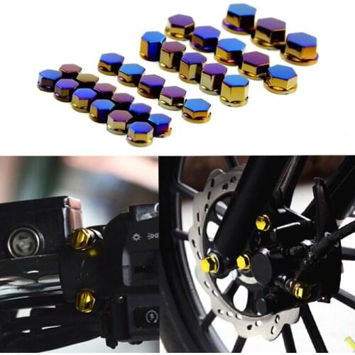 Motorcycle Decorative Screw Cover Front Fork Screw Engine Bolt Cover Universal For YAMAHA YZF-R3 R15 R125 R6 R25 MT07 MT09 FZ-09