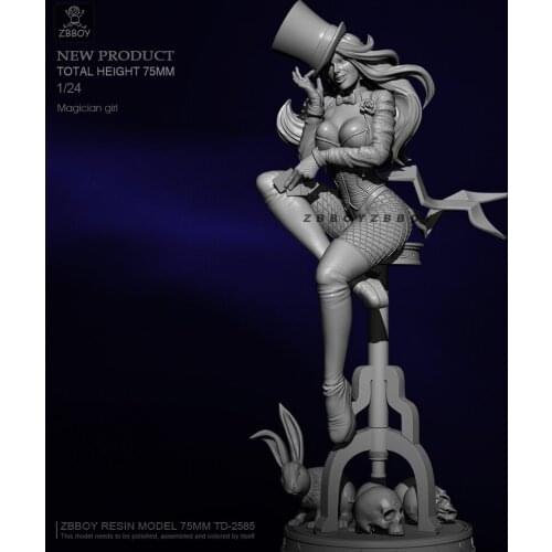 75MM Resin model kits DIY beauty self-assembled TD-2585