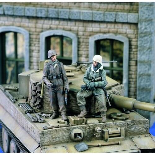 German resin soldier of World War II German soldier two-person kit model 1：35