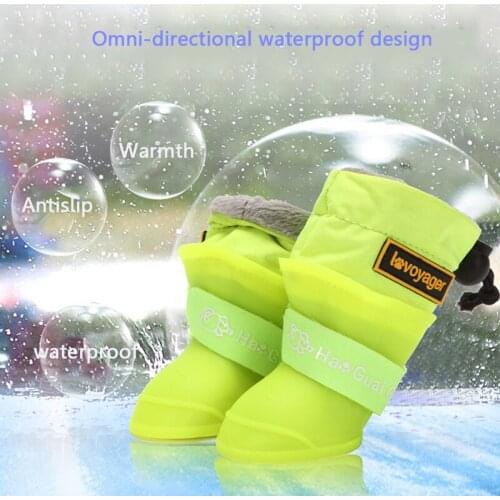 Dog Rain Boots for Small Medium Dogs Waterproof Dog Shoes Winter Warm Puppy Winter Snow Dog Rainboot Rainy dog shioes