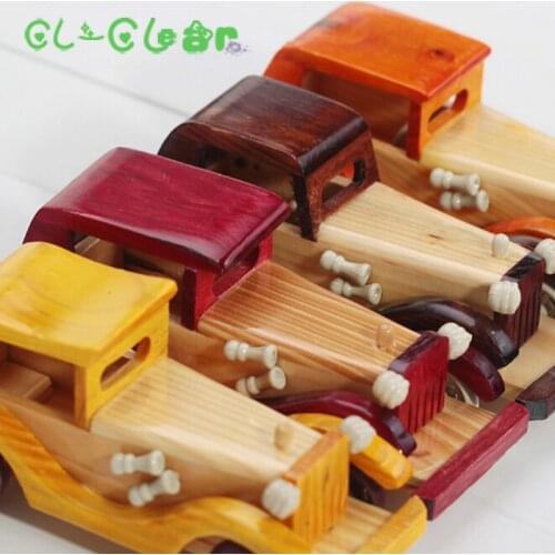 NEW 1pcs Vintage Wooden Car Model Baby Educational Toys Birthday gift