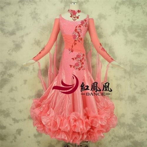 2018 new Modern dance dress women ballroom dance competition dress waltz dance dress adult female dance big swing dress
