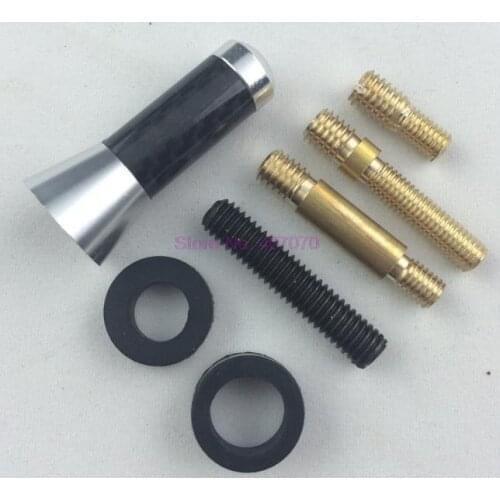 By DHL or Fedex 50pcs Universal Car parts radio frequency modulation signal of short carbon fiber antenna 3.5 cm