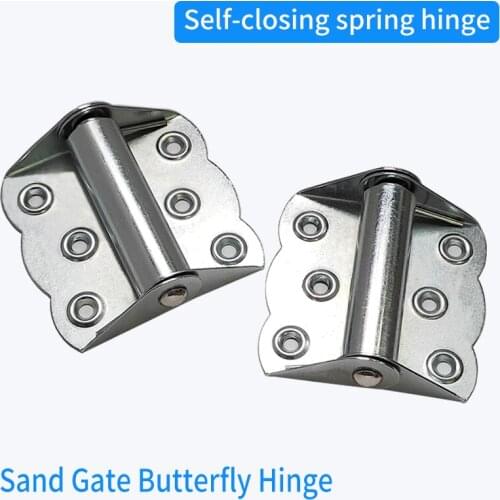Butterfly hinge screen door automatic closing spring back reset screen window spring hinge shutter