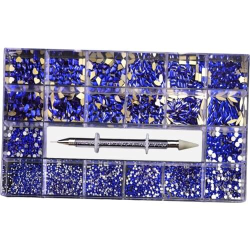 Nail Art Rhinestones Multi-Shape Gems Beads Jewels Making Art Decor Supplies