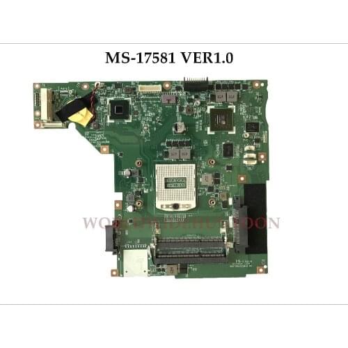 High quality For MSI GP70 Laptop Motherboard MS-17581 VER1.0 SR17E HM86 PGA947 N14M-GE-S-A2 100% Fully Tested Free Shipping