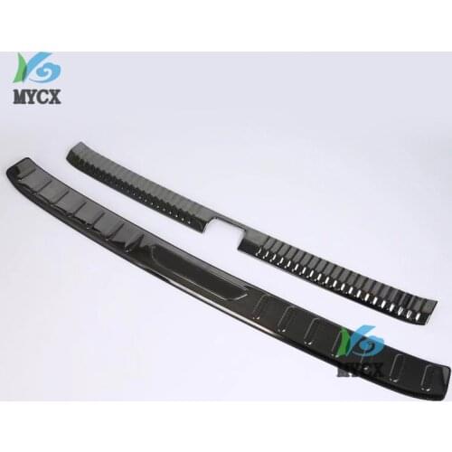 Stainless steel trunk protection to prevent scratches car accessories For Toyota camry XV70 2018