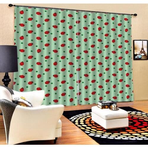 Green curtains 3D Blackout Curtains For Living room Bedding room Drapes Cotinas para sala Decoration curtains