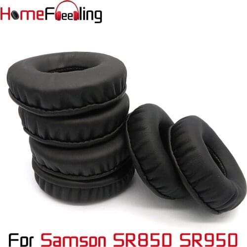Homefeeling Ear Pads For Samson SR850 SR950 Earpads Round Universal Leahter Repalcement Parts Ear Cushions