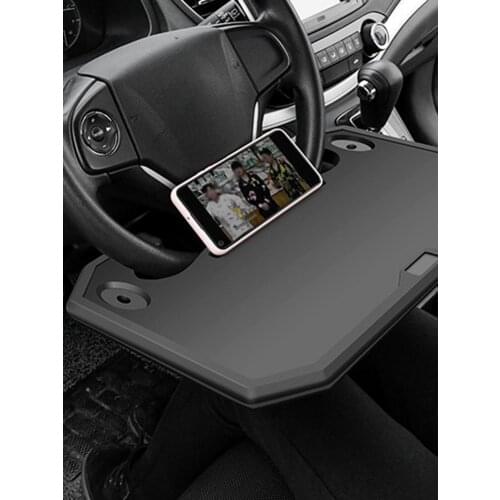 Car Steering Wheel Desk Trays Drink Food Coffee Goods Holder Travel Portable Eating Laptop Computer Mount Stand Table 2021 New