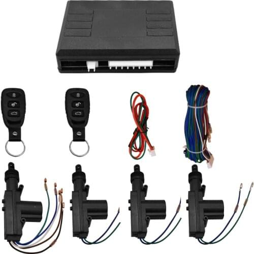 Car remote control central locking, one tractor three car central locking system, 12V door lock, sound and light reminder