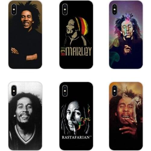 For Samsung Galaxy S3 S4 S5 Mini S6 S7 Edge S8 S9 S10 Lite Plus Note 4 5 8 9 Accessories Phone Cases Covers Bob Marley Luxury