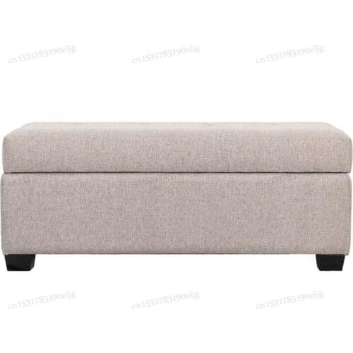 European-style Storage Stool Clothing Store Stool Foot Sofa Living Room Bench Bed End Stool Fabric Storage Can Sit For Shoe Stoo