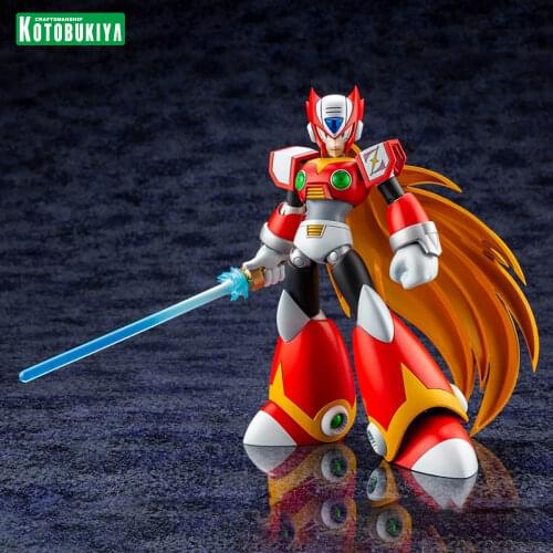 Kotobukiya Original Rockman X3 Zero Kp498 Anime Figure Robot Assembly Model 14Cm Action Figure Collectile Toys Second Edition