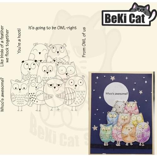 French animal friendships Clear Stamps for DIY Scrapbooking/Card Making Fun Decoration Supplies