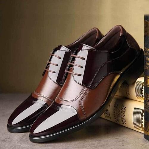 HKWZ Mens Leather Shoes