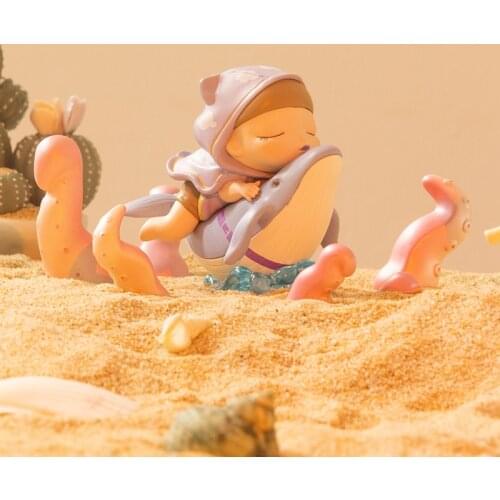White Night Fairy Blind Box Toys Treasure Hunt Sunset Island Animal Figures Caja Ciega Cartoon Cute Guess Bag Model Dector