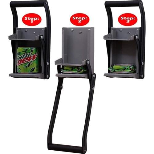 Can Crusher 16oz Wall Mounted Home Dispensing Beer Soda Cans Smasher Bottle Crushing Recycling Built-In Bottle Opener Supplies