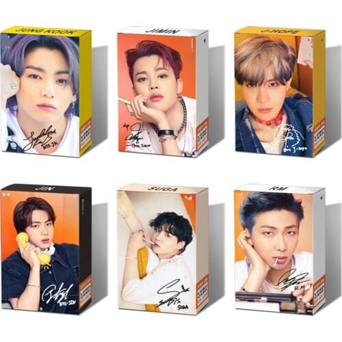 30PCS/SET KPOP Bangtan Boys Butter LOMO Cards Postcards Photocards 8th Anniversary Meeting JIMIN JIN SUGA J-HOPE Fans Collection