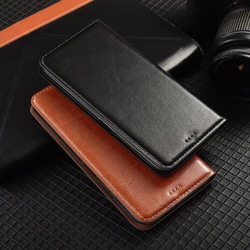 Magnet Natural Genuine Leather Skin Flip Wallet Book Phone Case Cover On For Realmi Realme X3 SuperZoom 2020 RealmeX3 X 3 128 GB